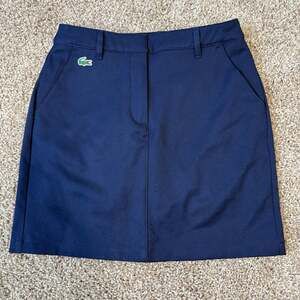 Lacoste Sport Women's Navy Technical Golf Tennis Athleisure Skort PreppySize 32